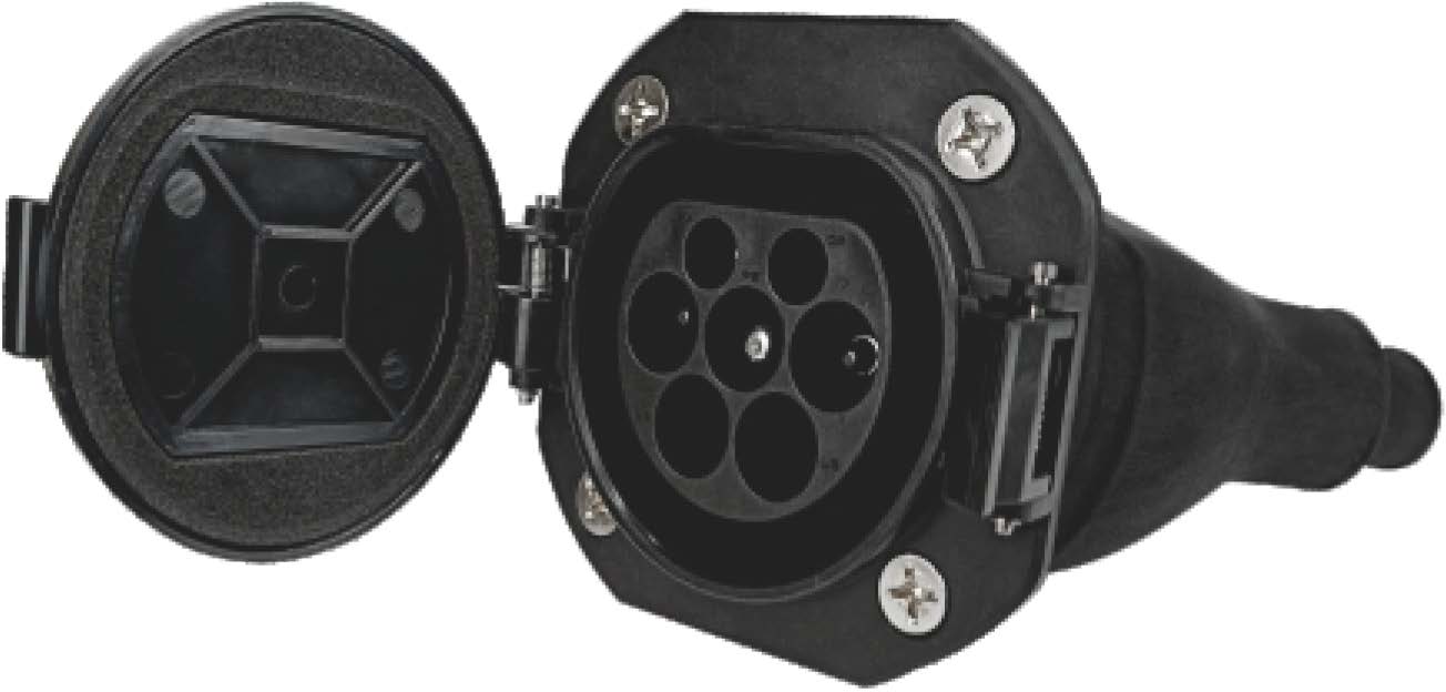 European Standard Rotary Knob AC Charging Socket